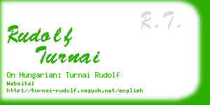 rudolf turnai business card